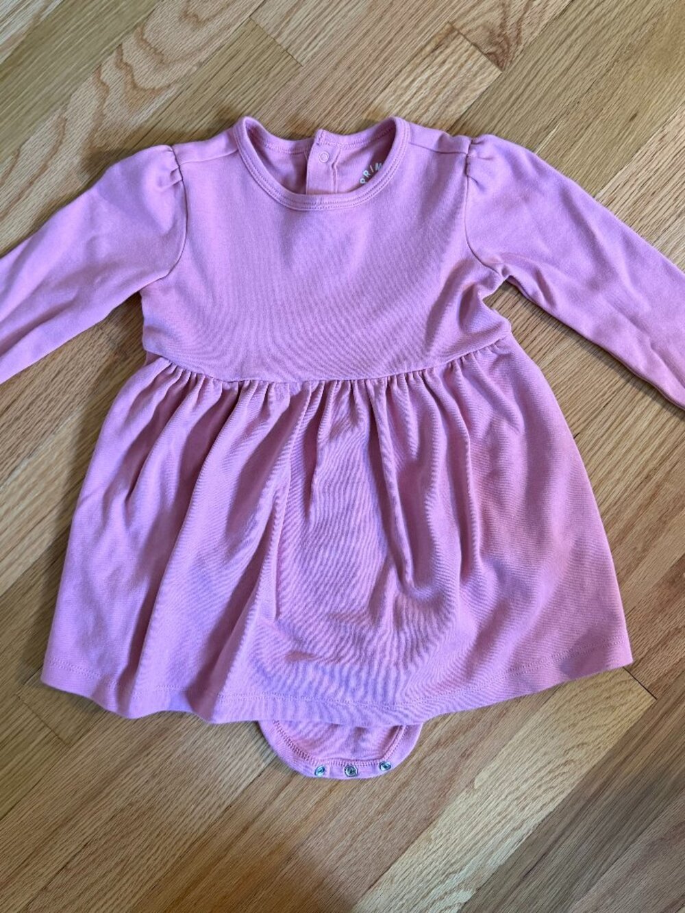 New Primary Pink Dress with Bodysuit, 18-24 Months